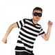 image 1 of Storybook Burglar Costume - Short Sleeve Top & Mask Black | S