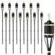 image 1 of Harbour Housewares Bamboo Garden Fire Torches - 113cm - Black - Pack of 12