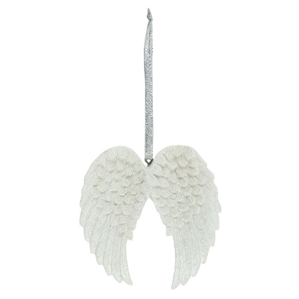 Something Different Angel Wings Hanging Ornament - White/Silver - One Size