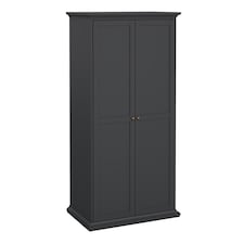 Paris Wardrobe with 2 Doors in Matt Grey