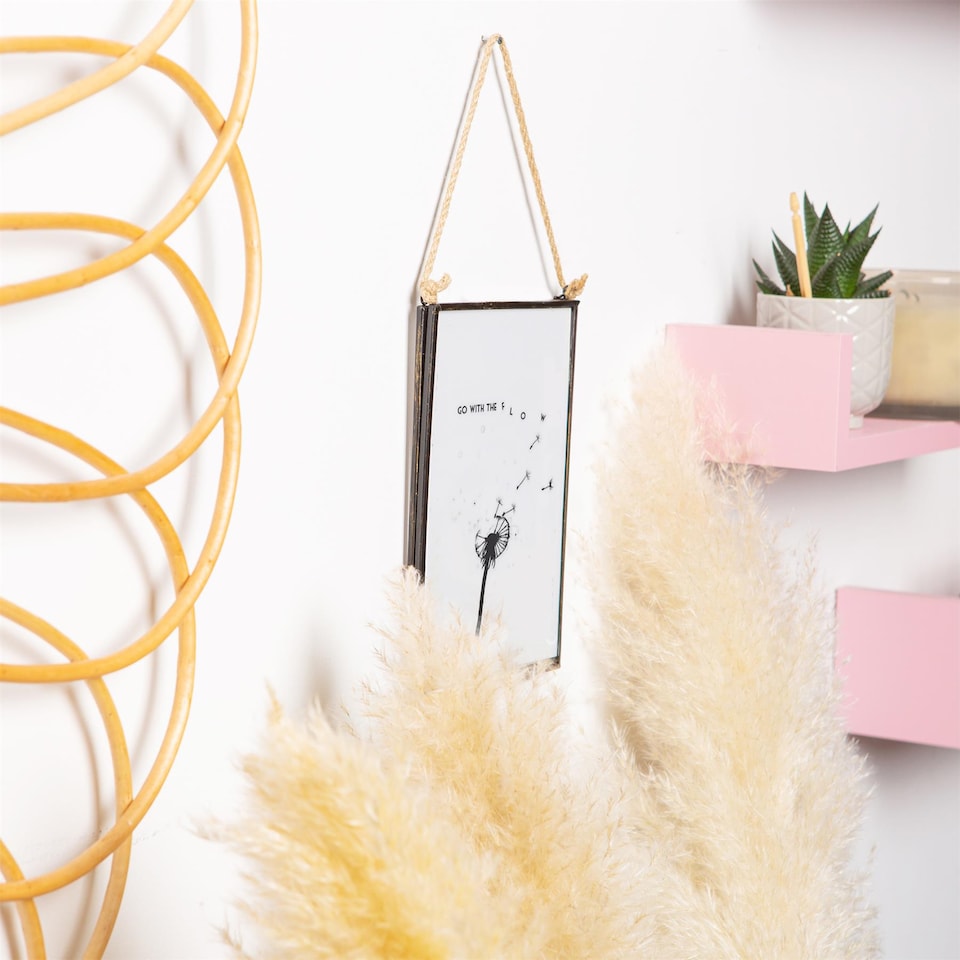 image 1 of Nicola Spring Hanging Metal Photo Frame - 5" x 7" - Black