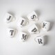 image 2 of Black and White Initial Hugga Mug Assorted Letters 11cm | White | B - White | 1