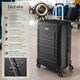 image 2 of Suitcase Luggage Set - L, M & S sizes, ABS plastic, swivel wheels, combination lock Black