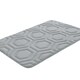 image 1 of Geo Design Memory Foam Grey Bath Mat 43x61cm | Grey