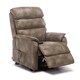 image 2 of Buckingham Single Motor Electric Rise Recliner Bonded Leather Chair (Stone)