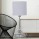 image 6 of First Choice Lighting Set of 2 Chrome Jewelled Table Lamps with White Pleat Shades Chrome | White