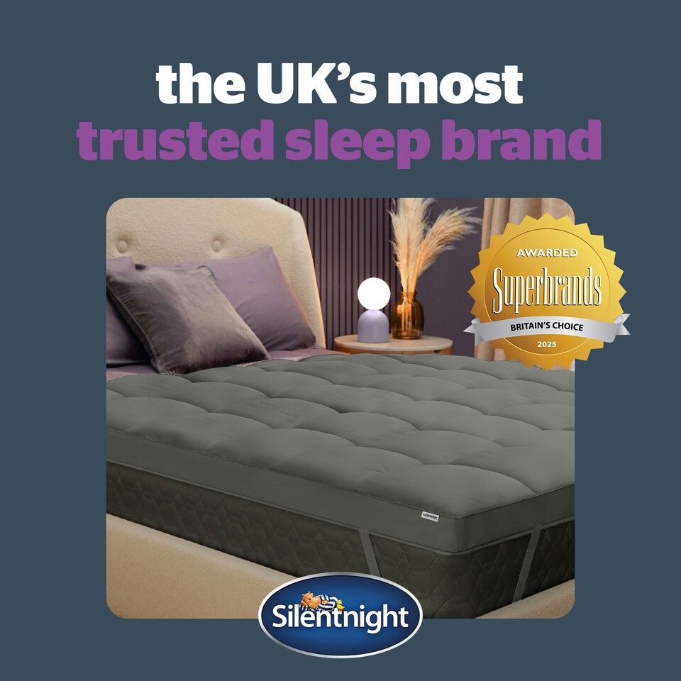 image 1 of Silentnight Ultimate Deep Sleep 1000 Grey Mattress Topper Grey | King