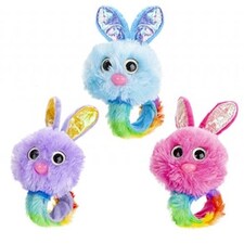 Assorted Easter Fluffy Plush Bunny Snap Band 35cm