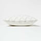 image 4 of Homescapes Geometric Diamond White Tufted Cotton Cushion - 45 x 45 cm | White | 1