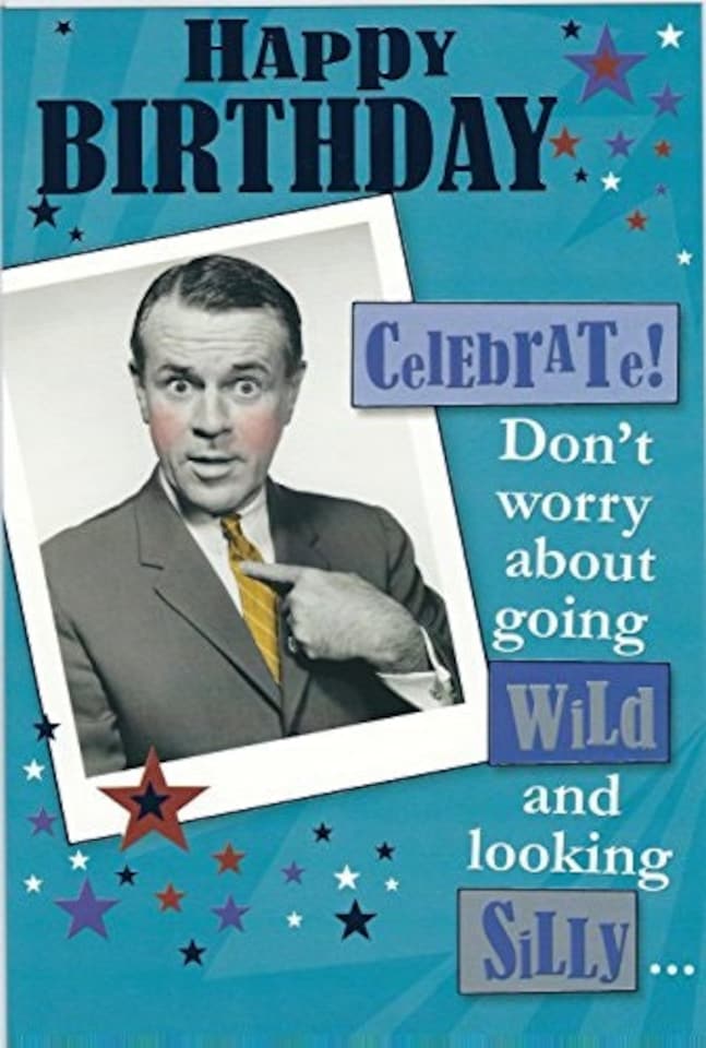 image 1 of Open Male - Wild & Silly Witty Words Birthday Card