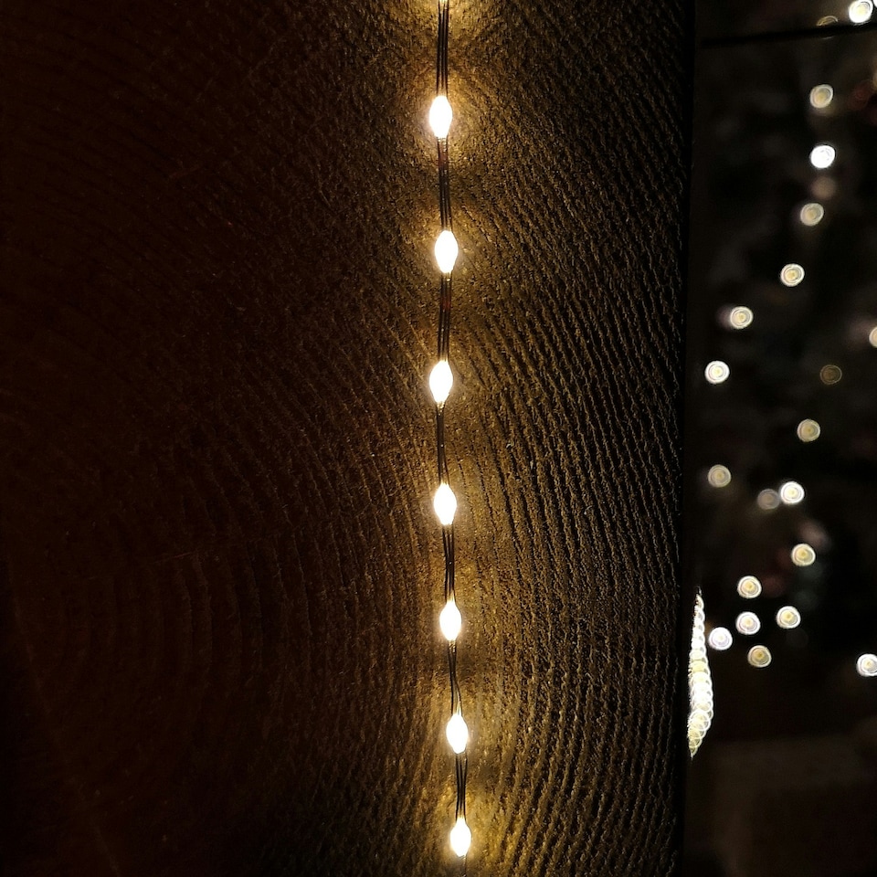 image 1 of 6.4m Compact MicroBrights Christmas Lights with 400 LEDs in Warm White