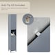 image 5 of Bath Vida Priano 2 Door Tall Bathroom Freestanding Storage Cabinet, Grey
