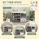 image 6 of AIYAPLAY Kids Toy Storage Unit, Children Toy Box Organiser with 11 Fabric Bins, Cabinet, Top Shelves, 3 Stickers, Kids Storage Unit Bookshelf for Nursery, Playroom, Kindergarten | White