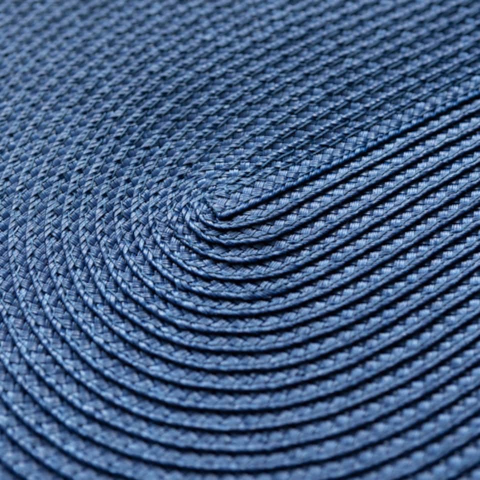 image 1 of d-c-fix Deep Blue 44 x 29cm Oval Weave Placemats Pack 4