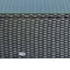 image 5 of Outsunny Garden Rattan Side Table,Wicker Coffee Desk, Glass Top, Black
