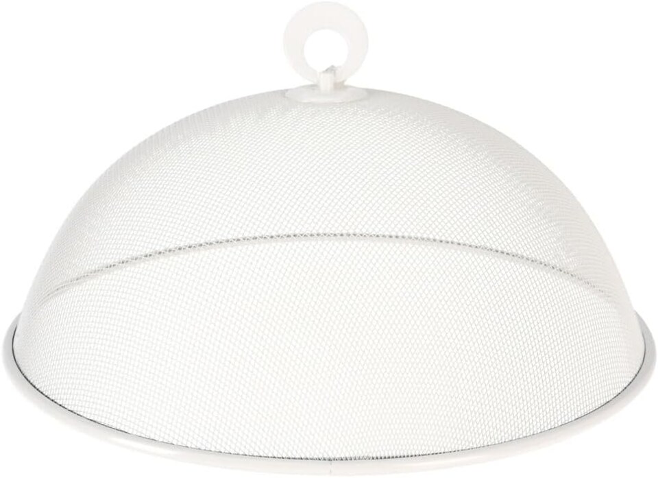 image 1 of Large Round Metal Mesh Food Cover Cake Dome Protector Outdoors Reusable Lid | Multi | Multicoloured | 2 of each colour