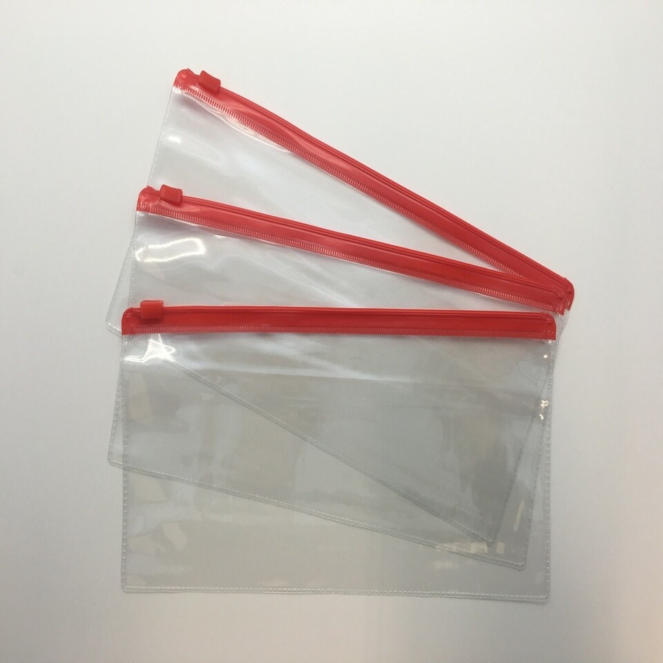image 1 of Pack of 12 DL Red Zip Zippy Bags - Janrax 708513