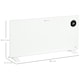 image 7 of 2000W Electric Convector Heater, Quiet Space Heater with LED Display, White