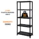 image 4 of 5 Tier Plastic Racking Shelf Heavy Duty Garage Shelving Storage Unit Organiser