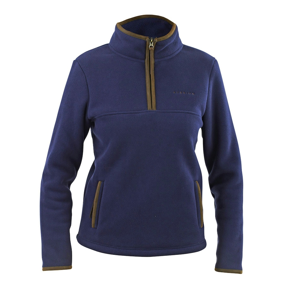 image 1 of Shires Aubrion Core Half Zip Fleece Blue | Size: X-Large
Colour: Navy