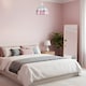 image 6 of Traditional Soft Pink and Opal White Tiffany Glass Pendant Light Shade | Pink | Pink | 1