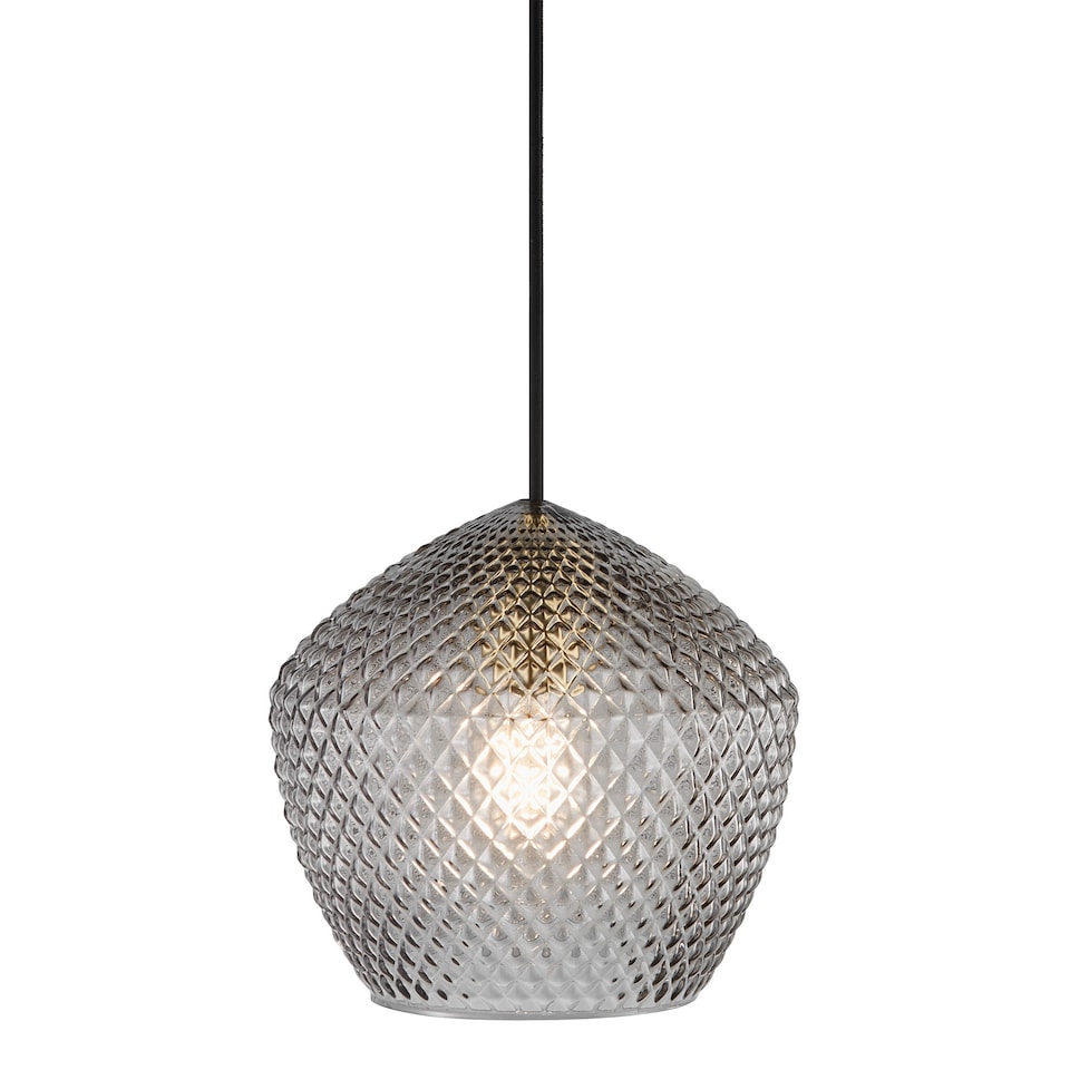 image 1 of Nordlux Orbiform Indoor Pendant Light Brass Glass E27 Retro - Mains Powered, IP20