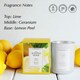 image 2 of Ashleigh & Burwood Fresh Lemon Scented Jar Candle 170g White
