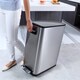 image 6 of Ecofly Recycling Bin 20+20L | Silver | Stainless Steel | 40L