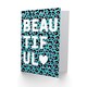 image 2 of Words Beautiful Purple Leopard Quote Card