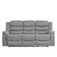 image 2 of Colfax 3 Seat Recliner - Light Grey