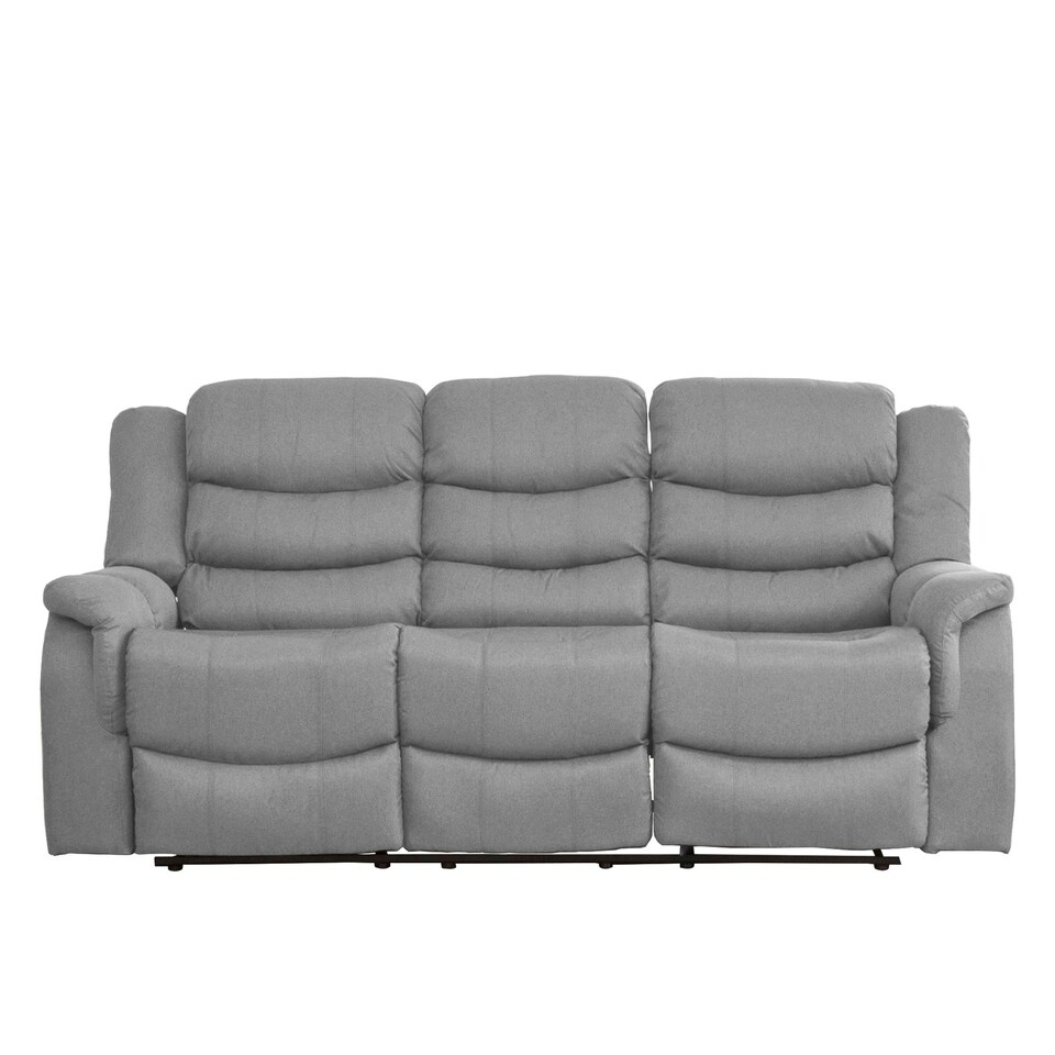 image 1 of Colfax 3 Seat Recliner - Light Grey