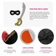 image 2 of Cat Bandit Costume - with Inflatable Sword & Face Paint Black | One Size