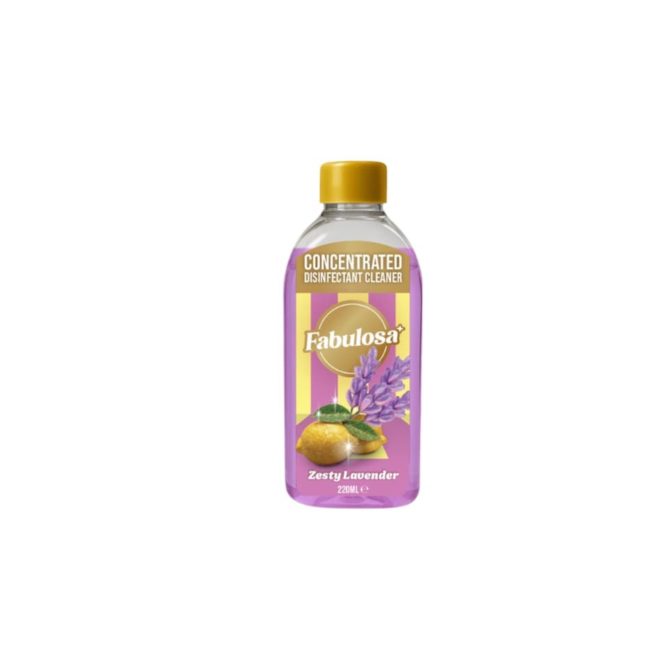 Fabulosa Concentrated Disinfectant Zesty Lavender 220ml
