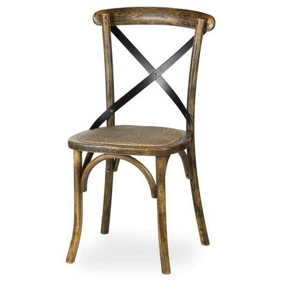 image 1 of Hill Interiors Cross Oak Dining Chair - Brown - One Size