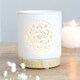 image 2 of Mandala Cut Out Oil Burner - White