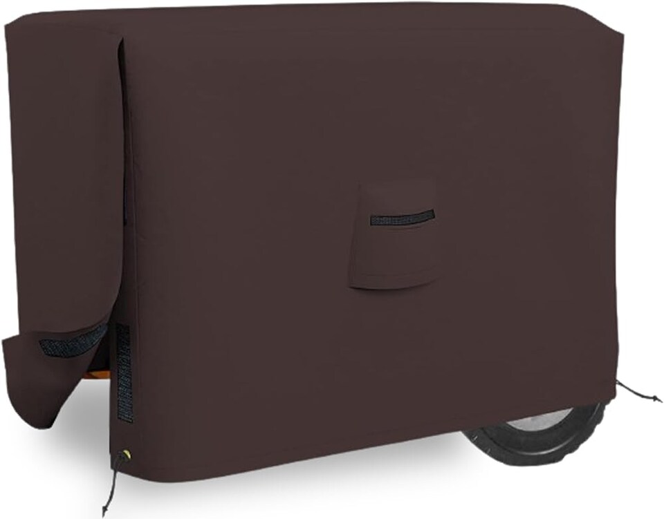 image 1 of Covers&All Outdoor Generator Cover, 32 in L x 24 in W x 24 in H, Coffee