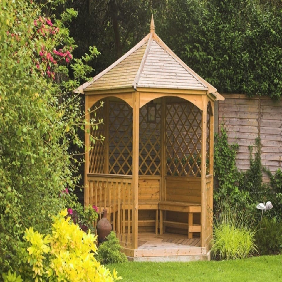 image 1 of Winchester Medium Gazebo - Pressure Treated Timber - L235 x W235 x H300 cm