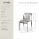 image 6 of Garden chairs Alcudia - durable, stackable and weather-resistant | Grey | anthracite | One Size | 2