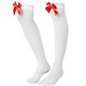 image 3 of Knee high socks with Red Bow