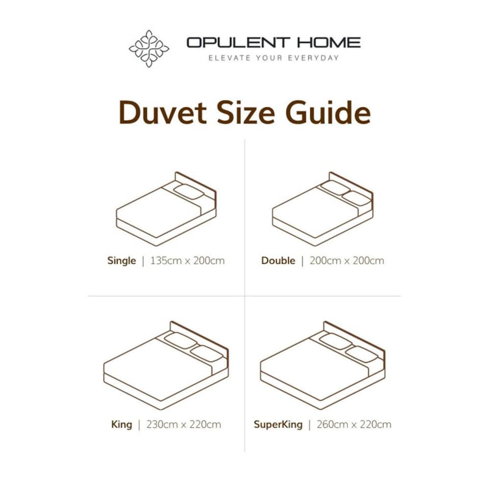 image 1 of Opulent Home Lightweight 100% Cotton 4.5 Tog Summer Duvet – Breathable, Anti-Allergy, Hypoallergenic Hollowfibre Quilt