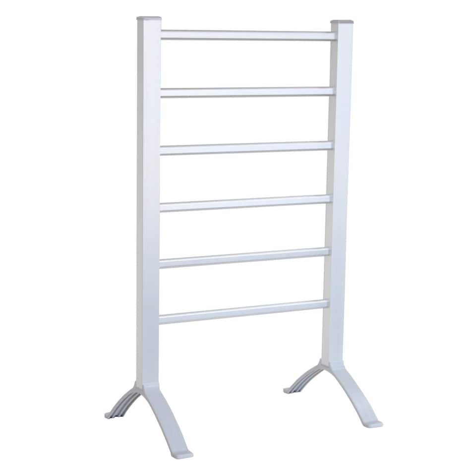 image 1 of Portable Aluminium Electric Towel Rail Warmer with 6 Heated Bars