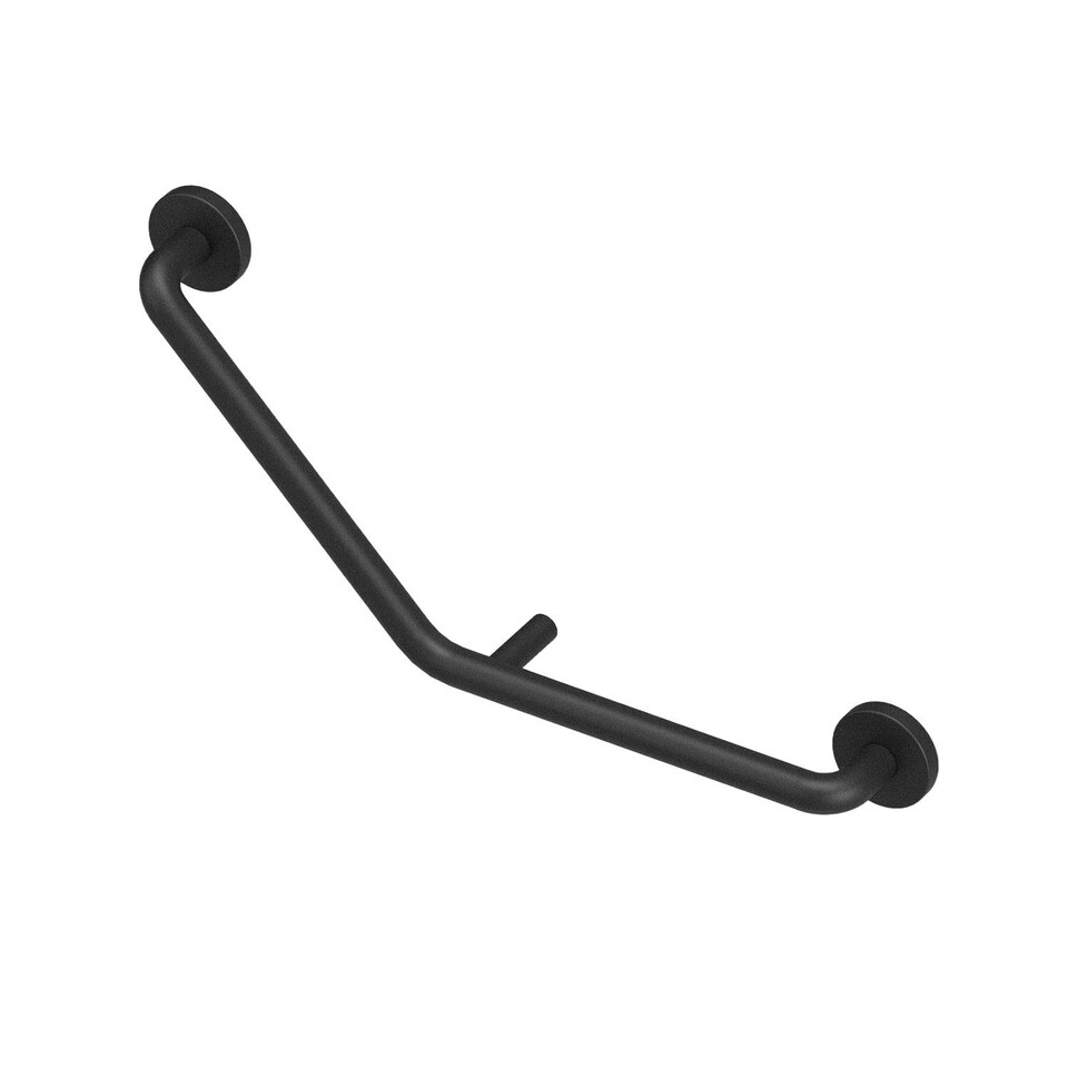 image 1 of COSMIC Grab rail 49cm, Elbow shape, Matt Black up to 150kg, ARCHITECT Collection