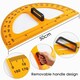 image 2 of 50cm Plastic Removable Handle Teaching Protractor