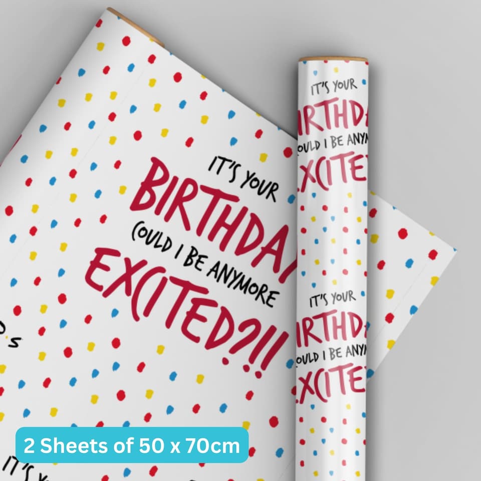 Friends 2 Sheets & 2 Tags Gift Wrap