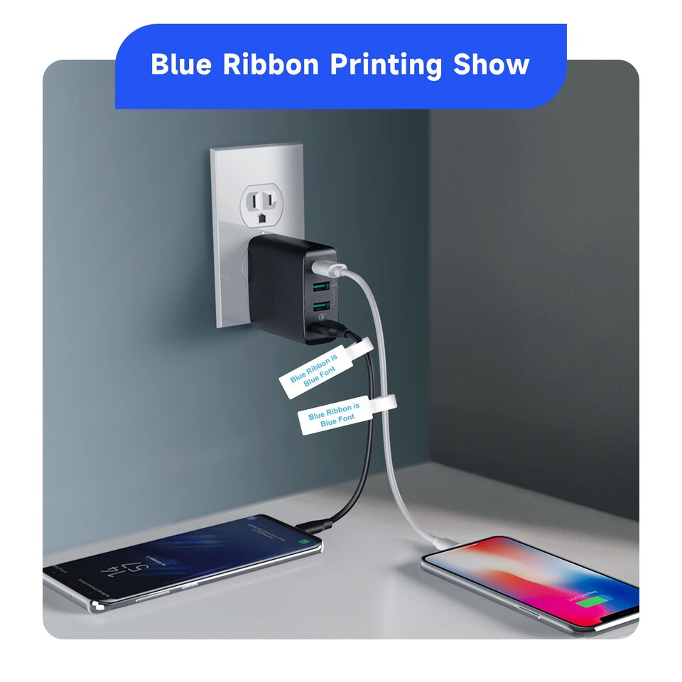 image 1 of NIIMBOT N1 Thermal Transfer Ribbon Cartridge Blue