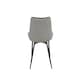 image 4 of Erica Plush Velvet Comfort Dining Chairs - Set of 4 Grey