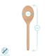 image 3 of Argon Tableware Wooden Cooking Spoons - 20cm - Pack of 3