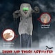 image 5 of HOMCOM Halloween Skeleton Werewolf Animatronic Prop with Light Up Eyes