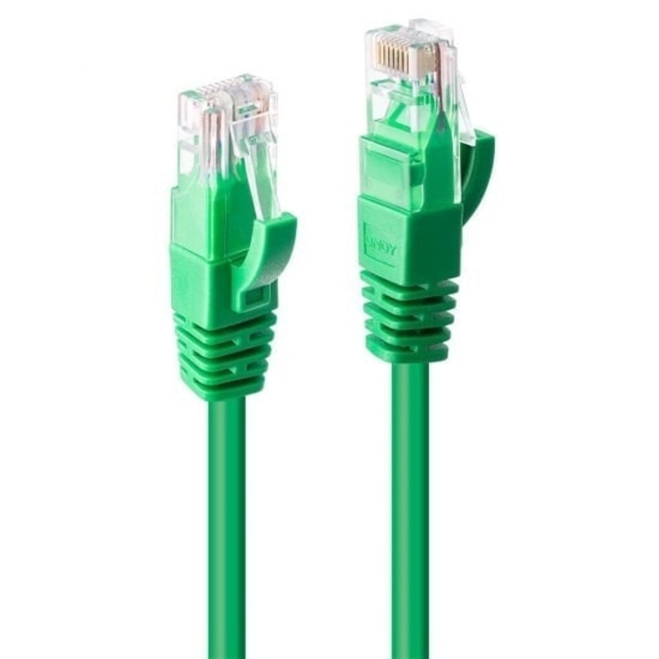image 1 of 2m CAT6 U/UTP Snagless Gigabit Ethernet Cable, Green