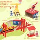 image 6 of AIYAPLAY Wooden Train Set, 133 Piece Train Track for Kids, Boys and Girls Ages 3+ Years Old, Wooden Magnetic Railway Toys with Crane, Storage Box